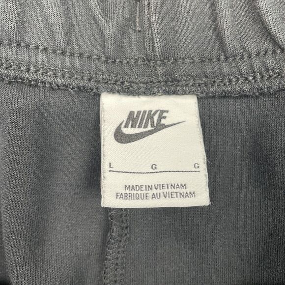 Nike Tech Fleece Jogger Pants Mens Large Black Tapered Cuffed Zip Pocket Swoosh - Picture 5 of 12